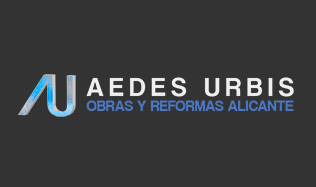 Logotipo de la empresa constructora de naves industriales Aedes Urbis