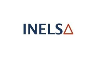 Logotipo de la empresa constructora de naves industriales Inelsa.